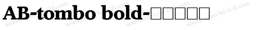 AB-tombo bold字体转换